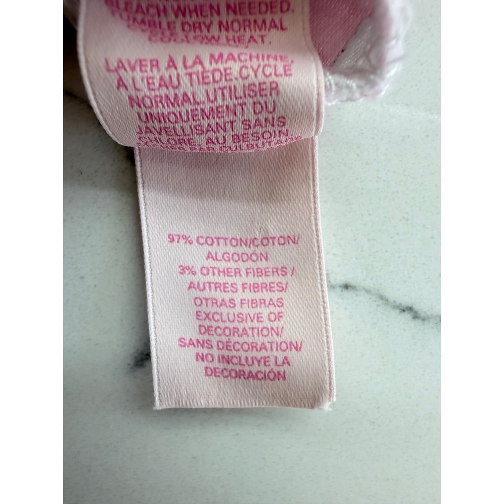Victorias Secret Sleep Shirt Womens S Pink Cotton Striped Metallic Boyfriend Fit - Picture 9 of 13